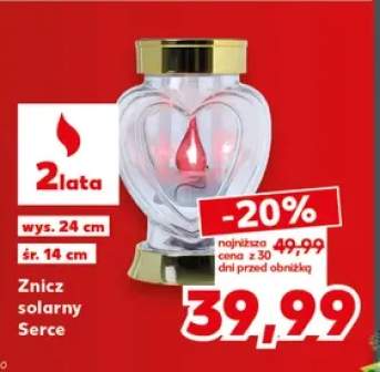 Znicz solarny Serce