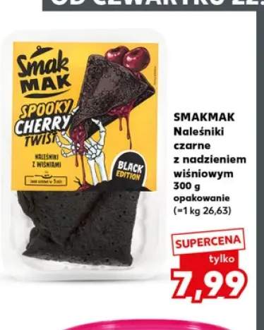 Naleśniki czarne z nadzieniem wiśniowym Smakmak