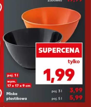 Miska plastikowa 1 l +2 warianty