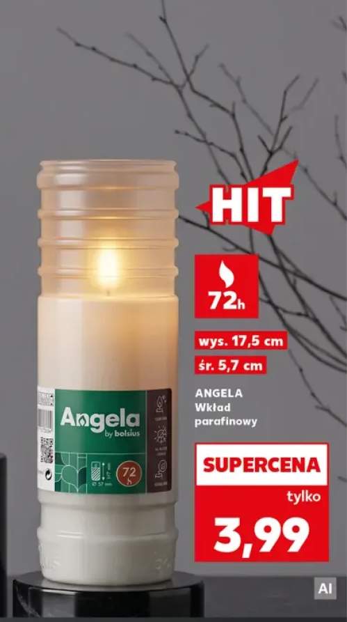 Wkład parafinowy Angela Bolsius