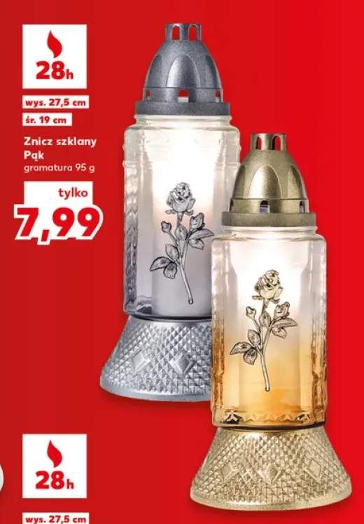 Znicz szklany Pąk