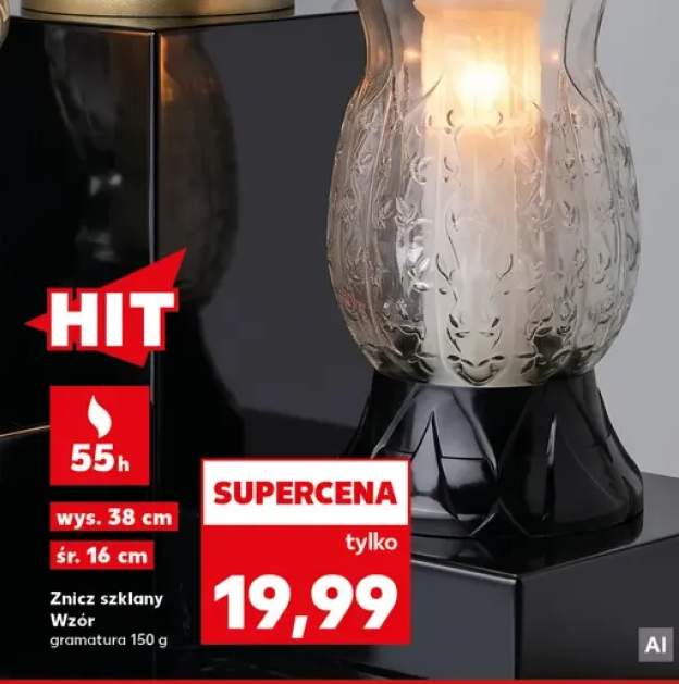 Znicz szklany Wzór