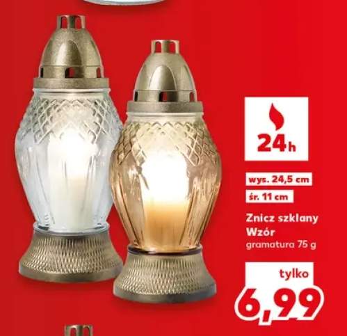 Znicz szklany Wzór
