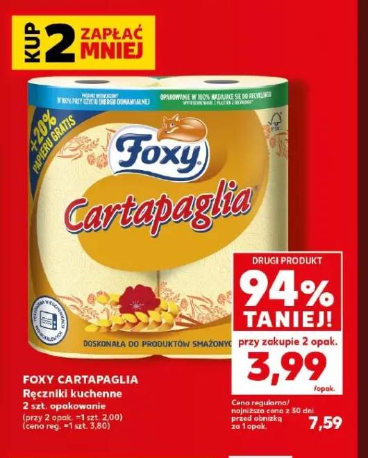 Ręczniki kuchenne Cartapaglia Foxy