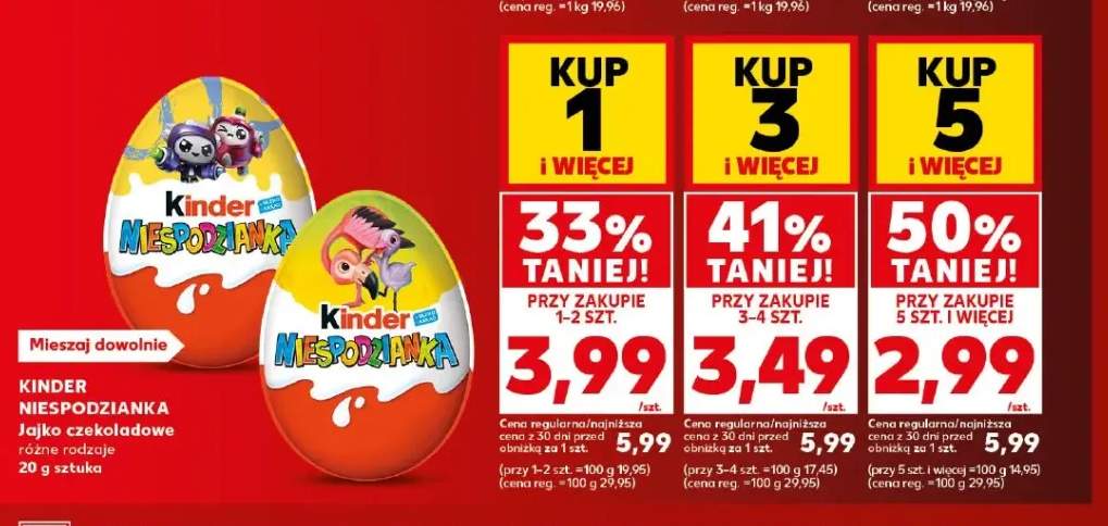 Jajko czekoladowe Kinder Niespodzianka