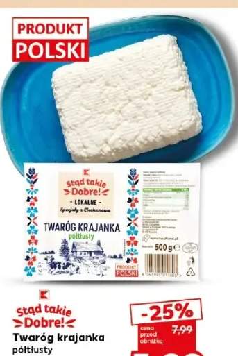 Twaróg krajanka półtłusty Stąd takie Dobre!