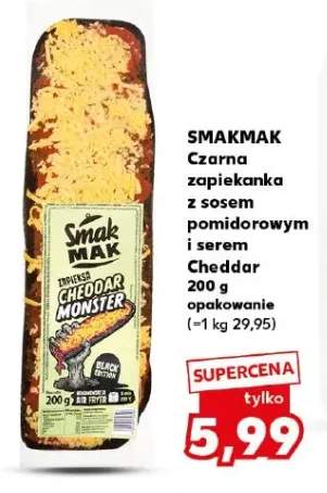 Czarna zapiekanka z sosem pomidorowym i serem Cheddar Smakmak