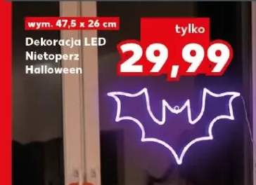 Dekoracja LED Nietoperz Halloween
