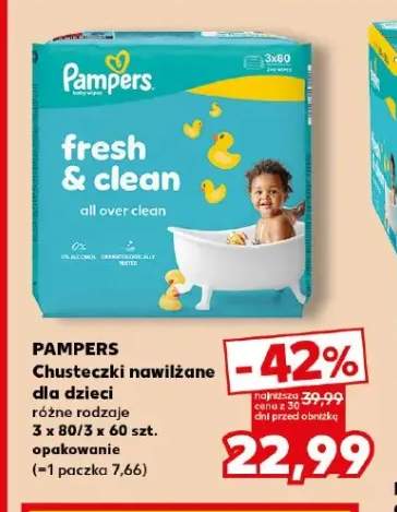 Chusteczki nawilżane dla dzieci Pampers 3-pak