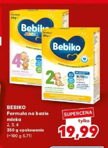 Formuła na bazie mleka 2 Bebiko +2 warianty