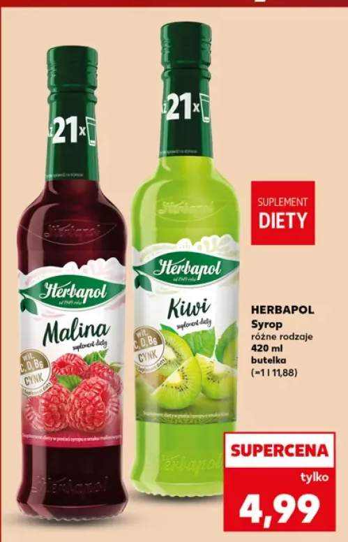 Syrop Herbapol malina +1 wariant