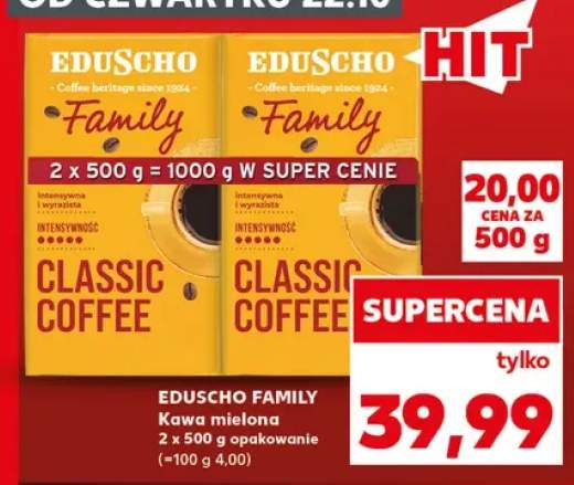 Kawa mielona Eduscho Family 2-pak