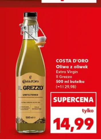 Oliwa z oliwek Extra Virgin Il Grezzo Costa d'Oro