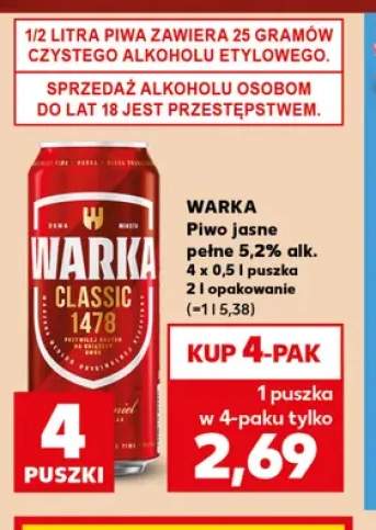 Piwo 5,2% Warka 4-pak