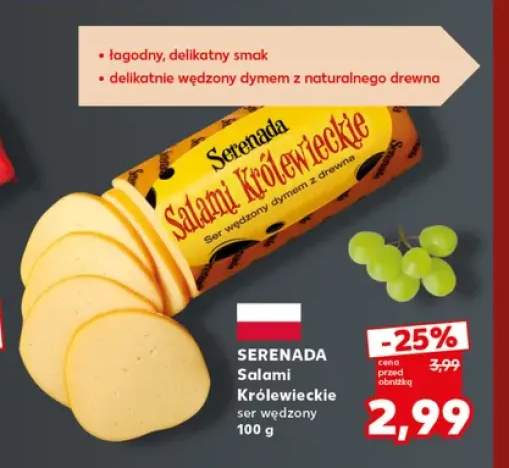 Salami Królewskie ser wędzony Serenada
