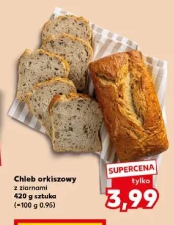 Chleb orkiszowy z ziarnami
