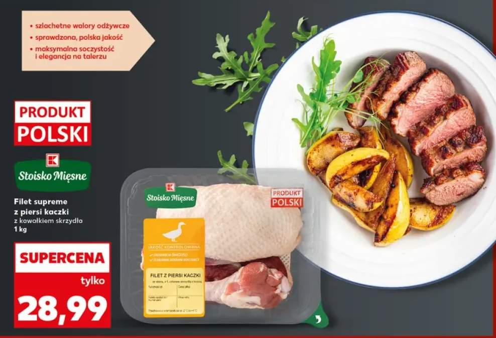 Filet supreme z piersi kaczki z kawałkiem skrzydła Stoisko Mięsne