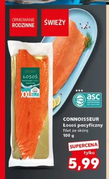 Łosoś pacyficzny filet ze skórą Connoisseur
