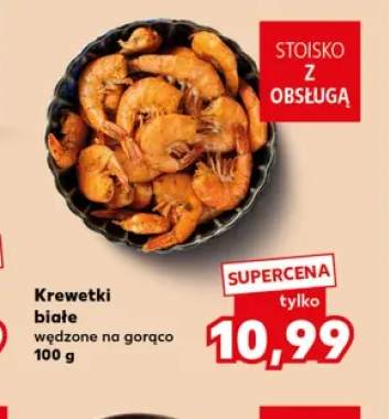 Krewetki białe wędzone na gorąco