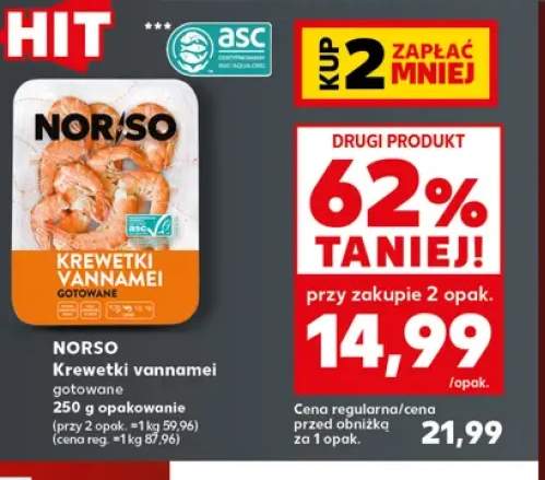 Krewetki vannamei gotowane Norso
