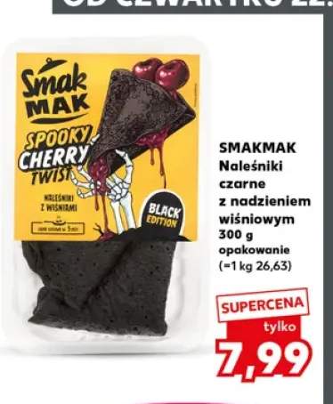 Naleśniki czarne z nadzieniem wiśniowym Smakmak