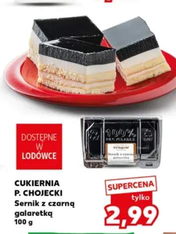 Sernik z czarną galaretką Cukiernia P. Chojecki