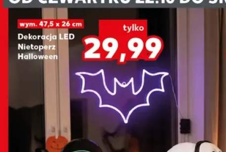 Dekoracja LED Nietoperz Halloween