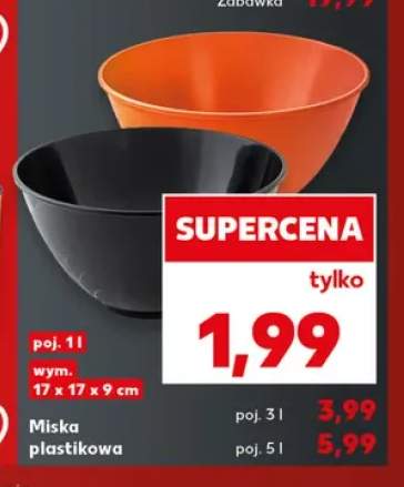 Miska plastikowa 1 l +2 warianty