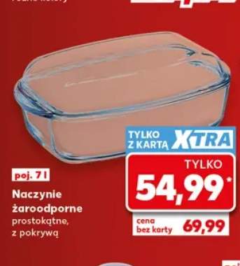 Naczynie żaroodporne prostokątne z pokrywą 7 l
