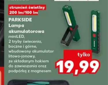 Lampa akumulatorowa miniLED Parkside