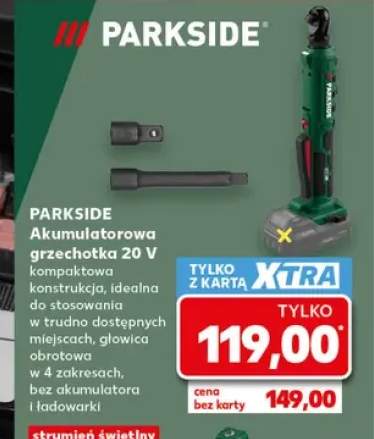 Akumulatorowa grzechotka 20V Parkside