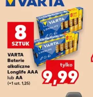 Baterie alkaliczne Longlife Aaa Varta +1 wariant
