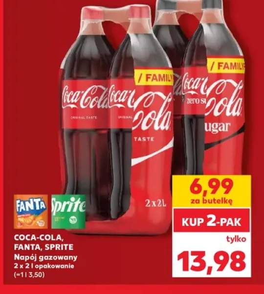 Napój gazowany Coca-Cola Zero 2-pak +3 warianty