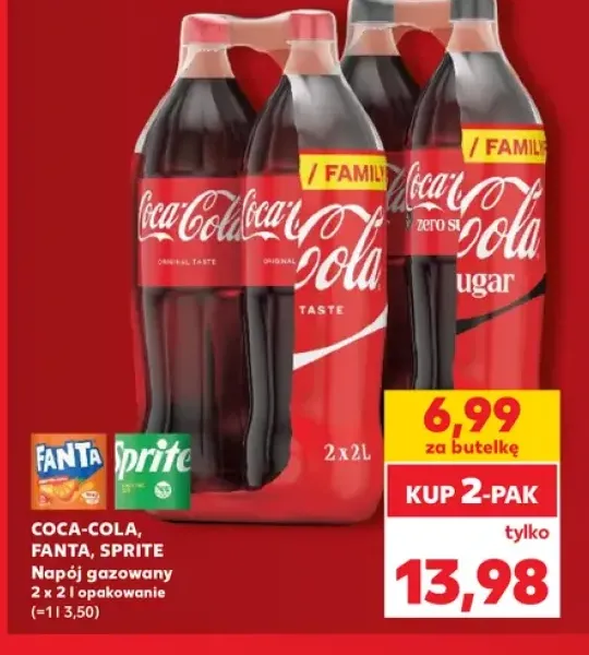 Napój gazowany Coca-Cola Zero 2-pak +3 warianty