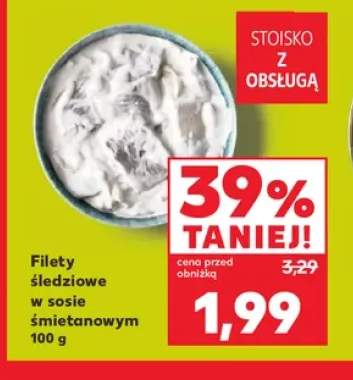 Filety śledziowe w sosie śmietanowym