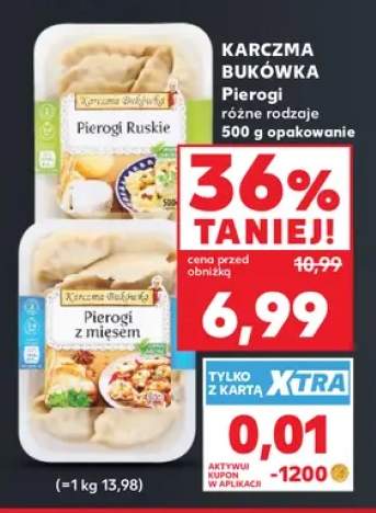 Pierogi Karczma Bukówka różne rodzaje