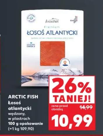 Łosoś atlantycki wędzony w plastrach Arctic Fish
