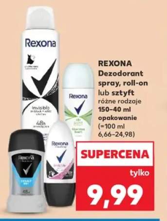 Dezodorant spray Rexona +2 warianty