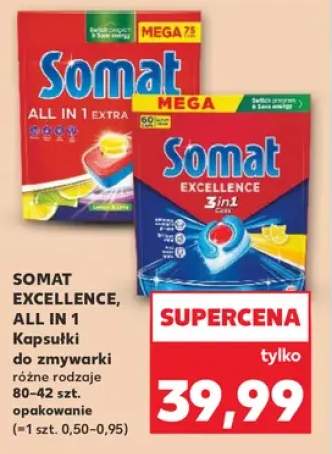 Kapsułki do zmywarki Somat Excellence +1 wariant