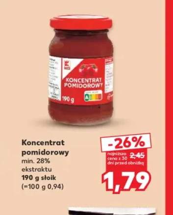 Koncentrat pomidorowy min. 28% ekstraktu K-Classic