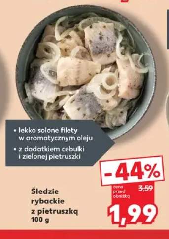 Śledzie rybackie z pietruszką