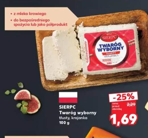 Twaróg wyborny tłusty krajanka Sierpc