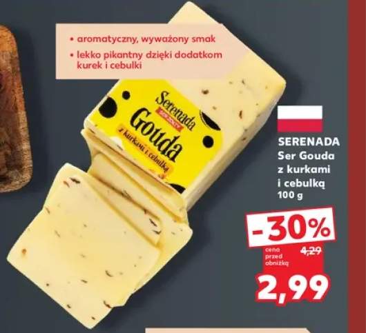Ser Gouda z kurkami i cebulką Serenada