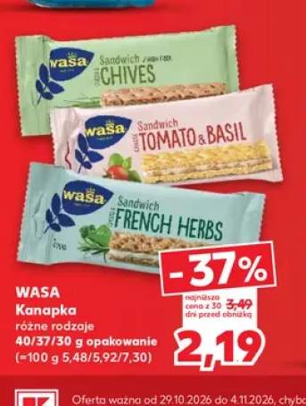 Kanapka Wasa Sandwich Chives +2 warianty