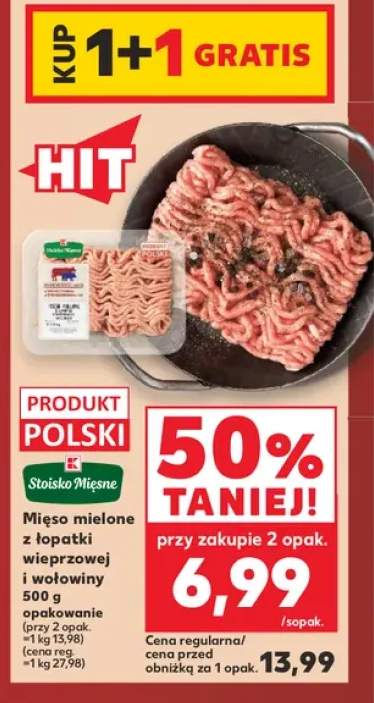 Mięso mielone z łopatki wieprzowej i wołowiny Stoisko Mięsne