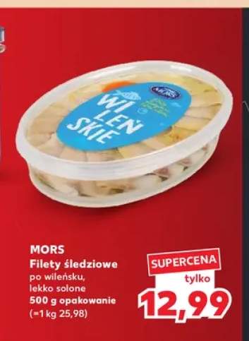 Filety śledziowe po wileńsku lekko solone Mors
