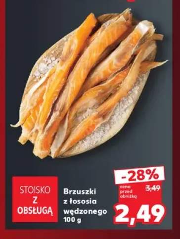 Brzuszki z łososia wędzonego