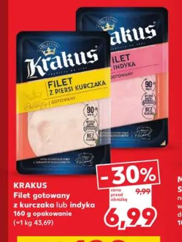 Filet gotowany z kurczaka Krakus +1 wariant