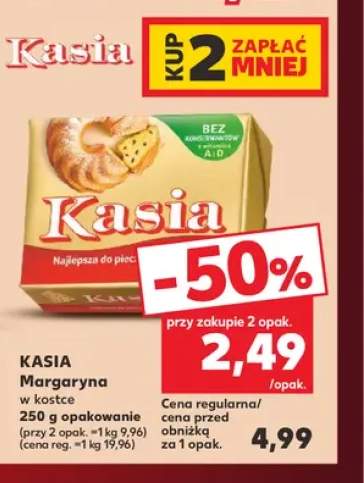 Margaryna w kostce Kasia