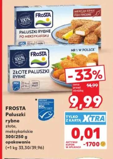 Paluszki rybne złote Frosta +1 wariant